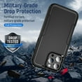 thumbnail image 7 of Entronix Magnetic Heavy Duty Sleek Case Designed for iPhone 16 Pro Max Shockproof Drop-Proof, Black, 7 of 7
