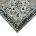 thumbnail image 3 of 7' Teal Blue Round Medallion Power Loom Area Rug, 3 of 5