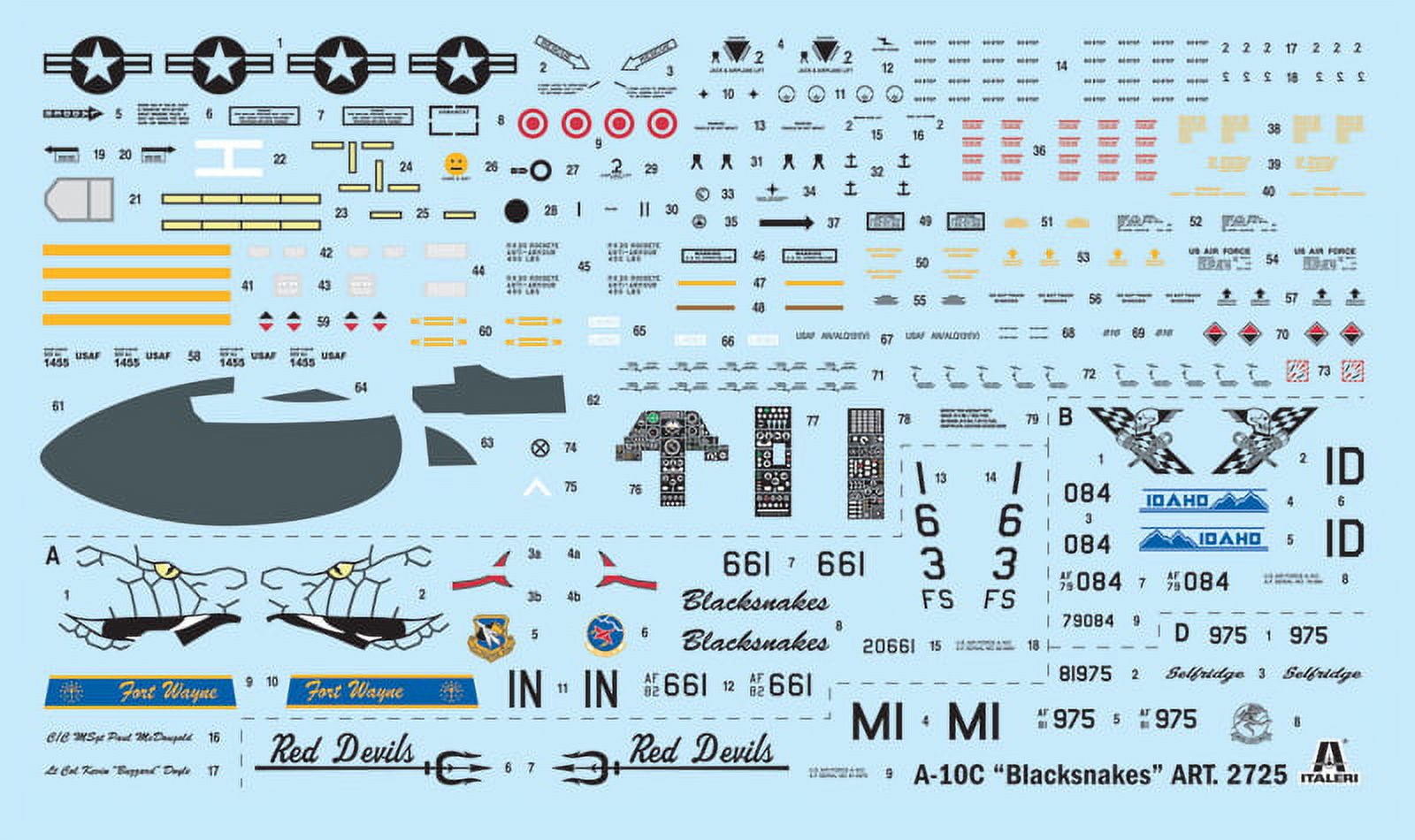 Italeri 2725S¬†A-10C Blacksnakes Model Aircraft 1: 48