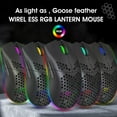 thumbnail image 3 of J900 Hole Mouse RGB Light Macro Programming Game Mouse 6 Keys Can Turn Off Lights White, 3 of 12