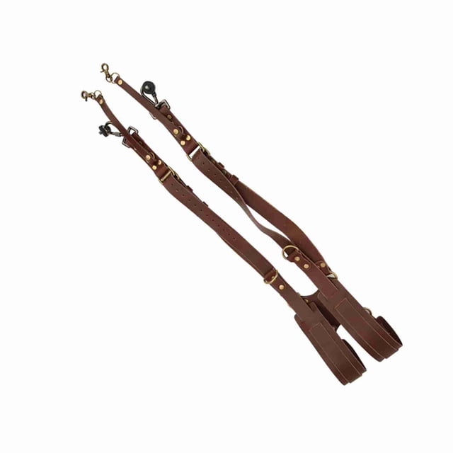 Leather Adjustable Dual Leather Rivet Double Shoulder Digital Camera Shoulder Strap Harness Accessory