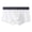 White, variant on zeranth Men Slim Fit Shorts Briefs Mid-rise Elastic Waistband U-convex Bag Separate Design Underwear Breathable Panties