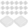 thumbnail image 1 of 100 unidades de pequeños contenedores de almacenamiento de plástico transparente, organizador de cuentas, estuches para tapones para los oídos, 1 of 8