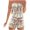Brown, variant on Women's Strapless Jumpsuit, One-Shoulder Casual Romper with Drawstring Waist and Pockets, Lightweight Summer Shorts for Outdoor Activities