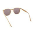 thumbnail image 4 of Mens Polarized Thin Plastic Horn Rim Hipster Rectangle Retro Sunglasses Beige - Brown, 4 of 4