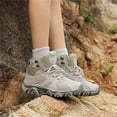 thumbnail image 5 of YOURDIARY Womens Mens High-Top Hiking Shoes Outdoor Breathable Anti-Slip Athletic Shoes Trekking Sneakers, 5 of 9