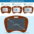 thumbnail image 3 of LapGear Bamboo Lap Desk for up to 17.3" Laptops, Java, 3 of 7