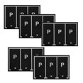 thumbnail image 3 of Black PVC Toy Car Parking Space Stickers for Fun Playroom 5Pcs Set, 3 of 5