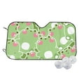 thumbnail image 2 of Picia Cute Frog2 Curved Windshield Sunshade Accordion Folding Style Auto Shade for Car Truck SUV Van Blocks UV Ray Sun Visor Protector -, 2 of 7