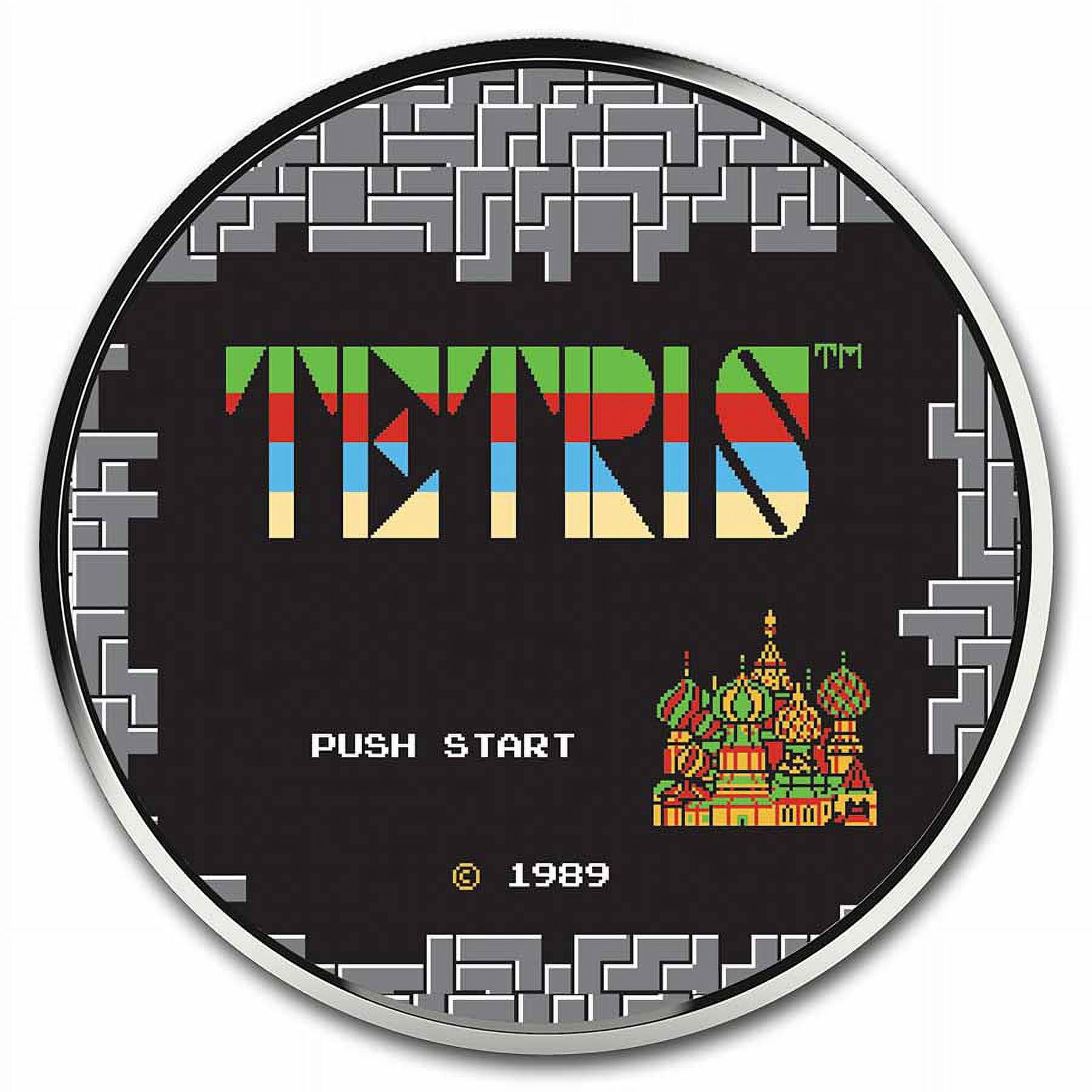 テトリスカラー銀貨　カラー　TEP テトリスカラー銀貨 カラー TEP Tetris™ 1 oz Silver 40th