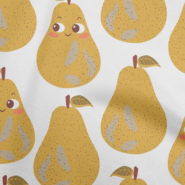 oneOone Silk Tabby Yellow Fabric Fruits Sewing Craft Projects Fabric Prints By Yard 42 Inch Wide