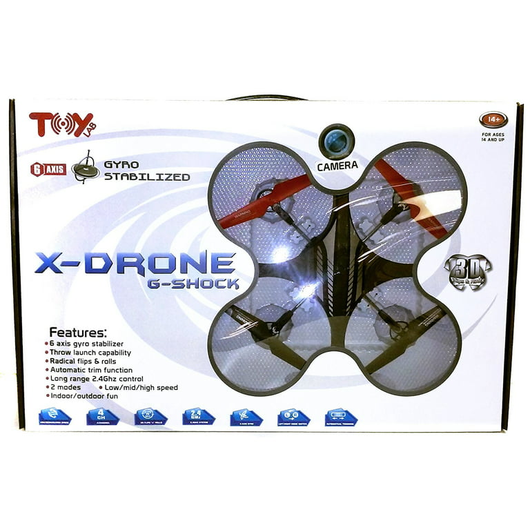 X-DRONE 2.4GHz 4ch Radio UFO Gyro & Camera - Walmart.com
