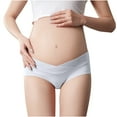 thumbnail image 3 of XFYSSS Fashion Women's Pure Cotton Low Waist Pregnant Women's Seamless Oversized Underwear Womens Nylon Cotton Panty, 3 of 5