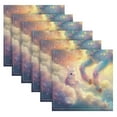 thumbnail image 2 of 6 Pack 20'' x20" Satin Table Napkins Dinner Napkins for wedding Party Decoration events Beautiful Unicorn, 2 of 6