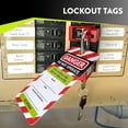 thumbnail image 5 of Lockout Tagout Tags and Padlocks Red Tag Easy Identification Lock Out Kit Tagout Locks Red Lock Padlock Tag Out, 5 of 6