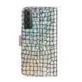 thumbnail image 3 of SaniMore for Samsung Galaxy S23 Plus Wallet Case with Card Slot, Bling Sparkle Glitter Magnetic Clasp Purse Soft TPU + PU Leather Cover with Practical Bracket Shockproof Protection Shell, Silver, 3 of 8