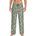 thumbnail image 1 of Fotbe Retro Hippie Groovy Mushroom Pantalones de Pijama para Hombre, Pantalones de Dormir, Pantalones de Casa con Cintura Ajustable y Bolsillos-XX-Large, 1 of 6