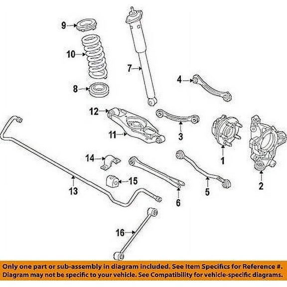 CHRYSLER OEM Rear Suspension-Track Bar 68184784AA