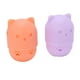 thumbnail image 5 of Soporte para esponja de maquillaje, bonita forma de gato, lavable, reutilizable, transpirable, diseño hueco, estuche de viaje para esponja de maquillaje, naranja claro, morado, 5 of 5