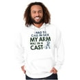 thumbnail image 4 of Funny Fishing Cast Pun Fisher Humor Men's Big & Tall Graphic Hoodie Brisco Brands 2X, 4 of 5