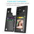 thumbnail image 2 of Tiflook Wallet Case For Samsung Galaxy S22 Ultra Minimalist PU Leather Card Holder Flip Cover Black, 2 of 7