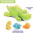 thumbnail image 3 of Prextex Dinosaur Plush Pillow with 3 Cute Baby Dinosaur Hatchlings Inside, Great Gift for Kids, 3 of 5