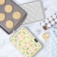 thumbnail image 5 of Yayeee Pot Holders Kitchen Heat Resistant with Pocket 7"x9.8" Cotton Oven Cooking Hot Pads, Light Green Geometric, 5 of 7