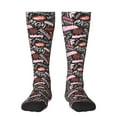 thumbnail image 2 of Picia Women Crew Soft Moisture-wicking Socks Various Languages Mother Pattern Design Cotton Socks, One Size fit All, 2 of 9