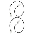thumbnail image 4 of Cordón de alta calidad para sujetar servilletas, babero y cadena para el cuello para personas mayores - Cordón de PU + abrazaderas Negro, 4 of 6