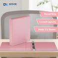 thumbnail image 2 of Davis Group Economy 3-Ring View Binders, 1.5" Round Rings, 350 Capacity, Assorted, Pack of 4, 2 of 4