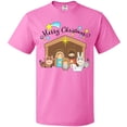 thumbnail image 3 of Inktastic Merry Christmas Cute Nativity Scene T-Shirt, 3 of 5