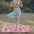 thumbnail image 5 of XYZCANDO Strawberry Garden Sweat Absorption Car Seat Cover Protector for Hiking Beach Gym, Sweat-Absorbent Sweatproof Seat Cover Towel, 5 of 11