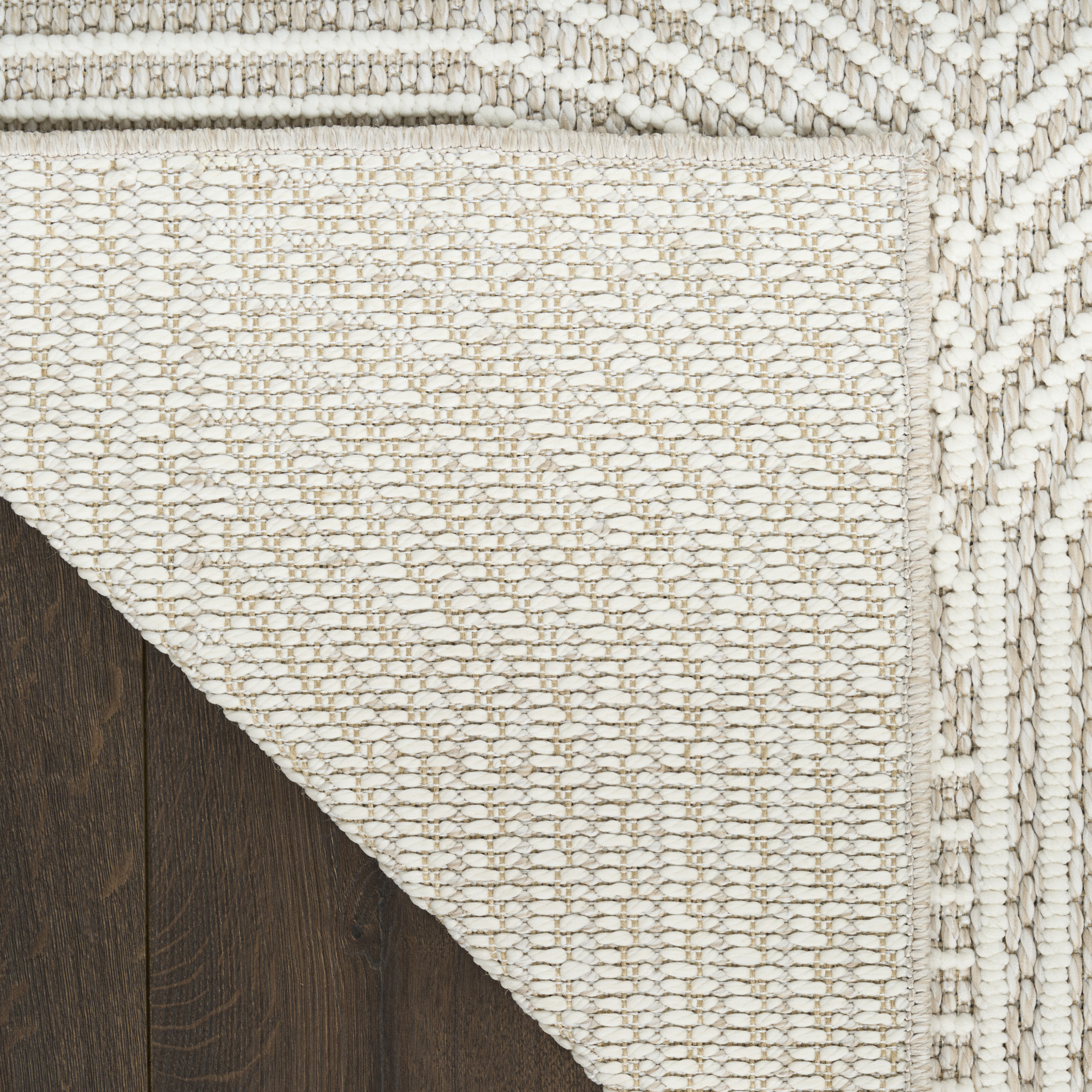 Nourison Textured Home 2'3" x 7'6" Beige Ivory Modern Indoor Rug