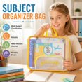 A4 Mesh File A4 Subject File Bag, 35 x 27 cm Breathable Mesh Document Organizer with ...