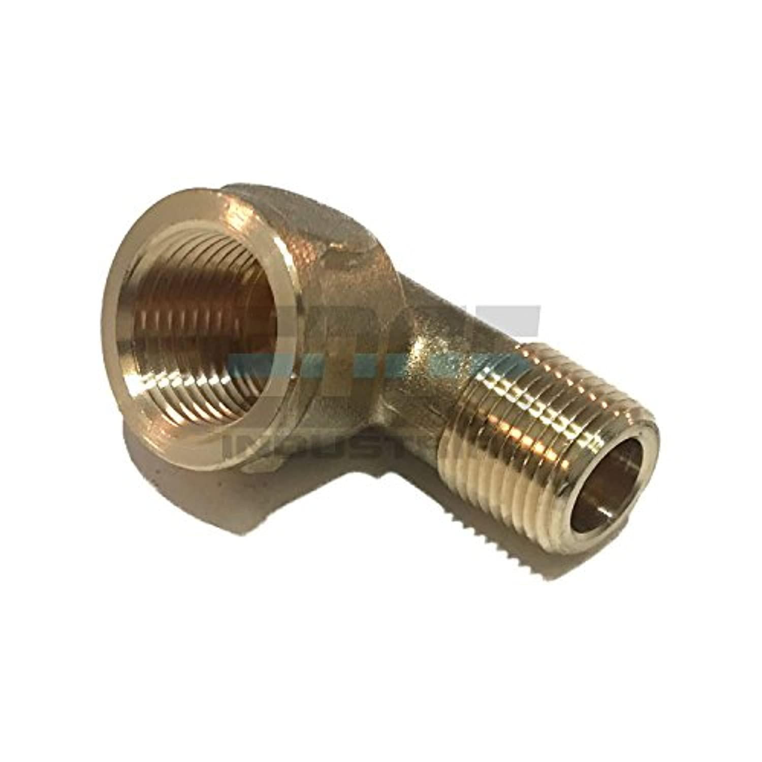 2 Pcs 3/8 NPT Female Pipe ELBOW Brass Fitting Equal Fuel Air Water Oil Gas 