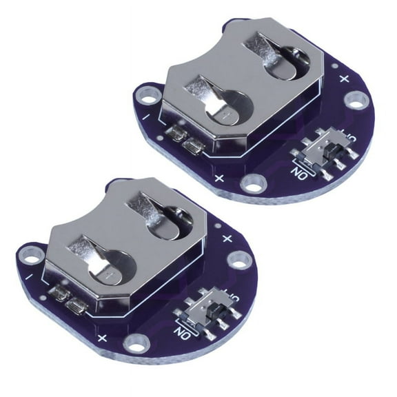 4x Coin Cell Battery Holder for CR2032 - with Switch_wm25