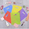 thumbnail image 4 of Merchandise Bags - 9x12 Inch 30 Pack 1.25 Mil Plastic Bags for Small Business, Multi Color Retail Shopping Totes with Handles in Bulk for Boutiques, Stores, Kids Birthday Parties, Favors, Goodies, 4 of 5