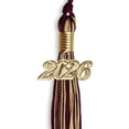 thumbnail image 5 of Maroon/Antique Gold Mixed Color Graduation Tassel with Gold Date Drop, 5 of 5