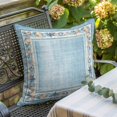 thumbnail image 6 of Throw Pillow Covers, Teal Blue Coastal Decorative Throw Pillow Covers 18x18 Inch, Vintage Summer Beach Coral Shell Starfish Square Linen Pillow Cases for Couch/Living Room/Sofa, 6 of 9