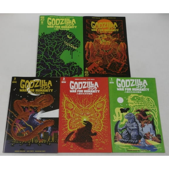 Godzilla: War for Humanity #1-5 VF/NM complete series All A Variants ; IDW