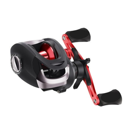 Lure Fishing Baitcasting Reel Gear Ratios 7.2:1 Max Drag 10kg Long-casting 12 Levels Magnetic Adjustment Fishing Reel