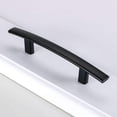 thumbnail image 6 of Godenwarm 15 Pack Black Cabinet Handles 3 Inch Hole Centers Drawer Pulls Cabinet Hardware Modern Curved Handle Pull, 6 of 7