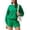 Green, variant on PINSPARK 2 Piece Sets for Women Long Sleeve Sweatsuit Shorts Sets Crew Neck Matching Sets with 4 Pockets Vacation Outfits