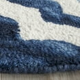 thumbnail image 4 of Safavieh Dip Dye Jolyon Geometric Wool Area Rug, Navy/Ivory, 7' x 7' Round, 4 of 9