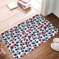 thumbnail image 5 of Balery Heart Panda Doormat, Durable Flannel Fabric, Waterproof Stain and Fade Resistant, Low Profile,Indoor Outdoor Door Mats, Easy Clean Patio Entrance Mat, 16x24in, 5 of 9