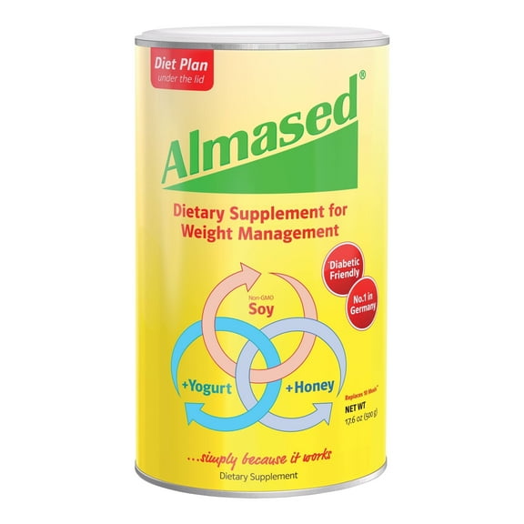 Almased Meal Replacement Shake, Multi Protein Powder, 17.6 oz