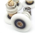 thumbnail image 4 of QUMIIRITY Roulettes de Porte de Douche en Acier Inoxydable Multi Lisses Coulissantes 4 Pcs, 4 of 8