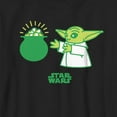 thumbnail image 2 of Boy's Star Wars: The Mandalorian St. Patrick's Day Grogu Pot of Gold Graphic Tee Black Large, 2 of 5