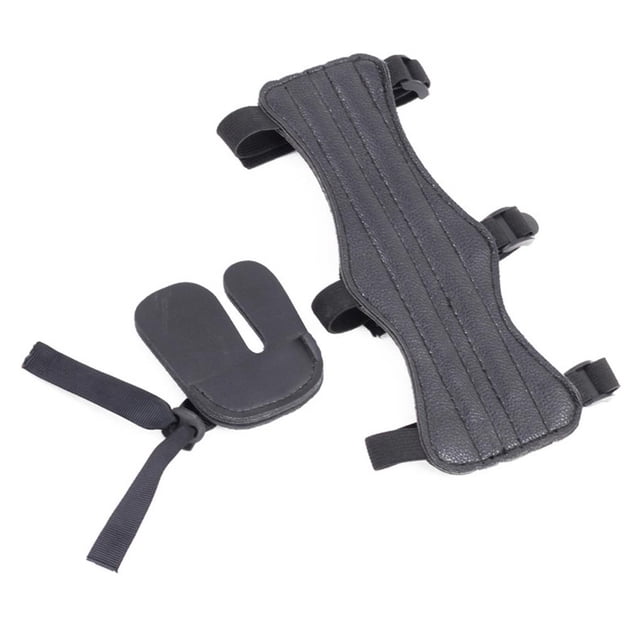 Advancent Protector de cuero duradero Protector de brazo de dedo Accesorios de manga de equipo de protección de tiro con Advancent OD005575-00
