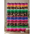 thumbnail image 4 of Mexico Leopard Shower Curtain, Print Waterproof Shower Curtain Set with 12 Hooks Lightweight Washable Fabric Shower Curtains for Bathroom 48x72 Inches, 4 of 6